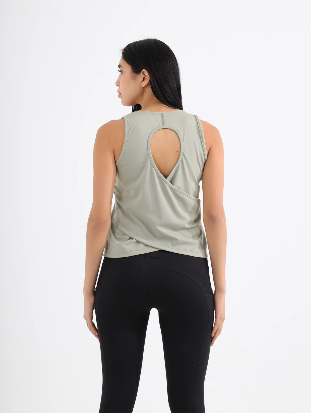 Women's Open-Back Cross-Over Crop Top