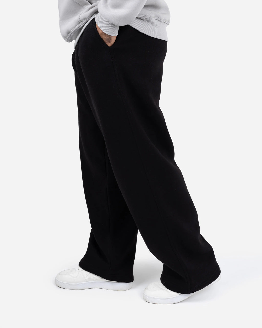 Men's Wide-Leg Elastic-Waist Pants