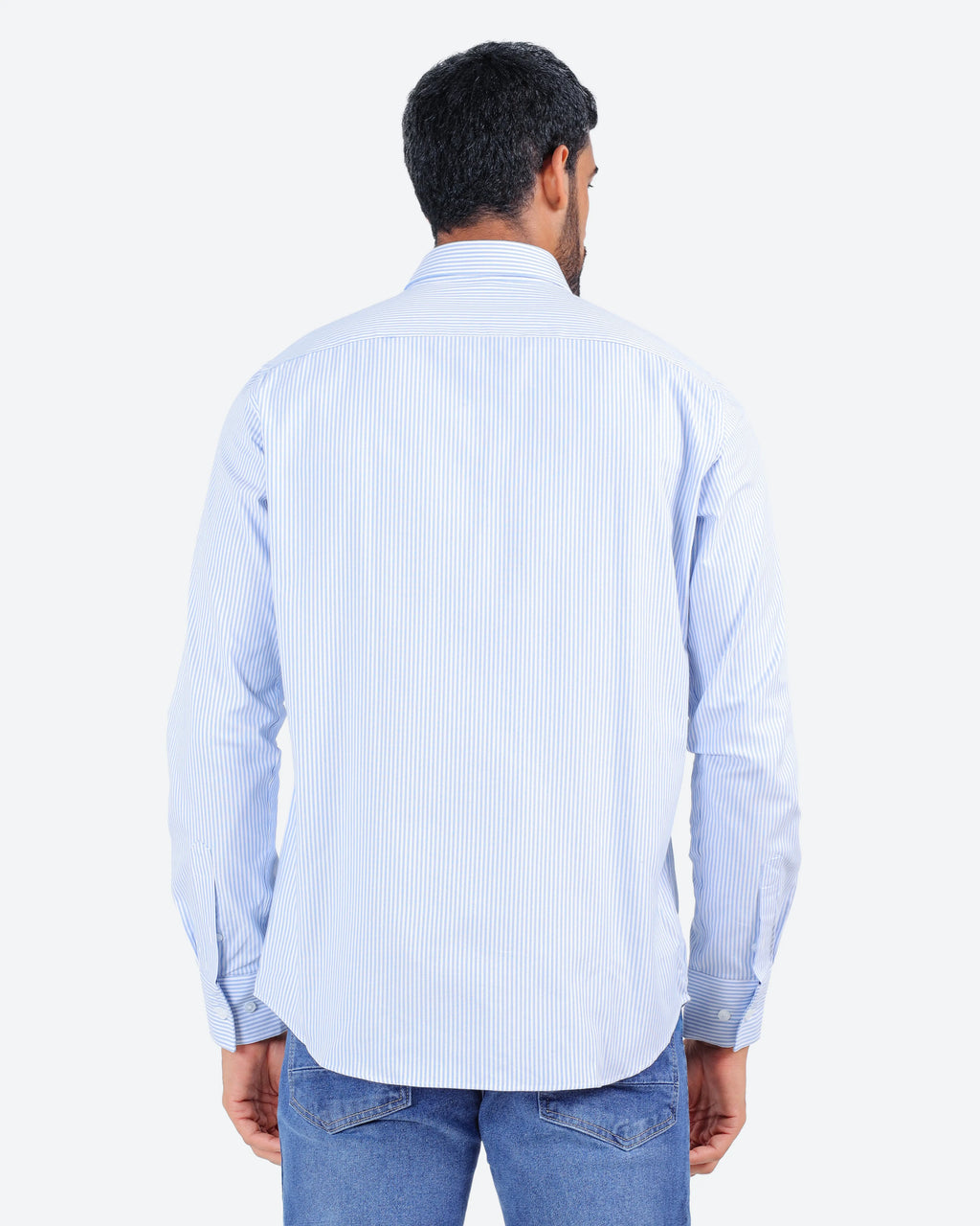 قميص مقلم اكسفور بكم *m-2xl*BeNeshty