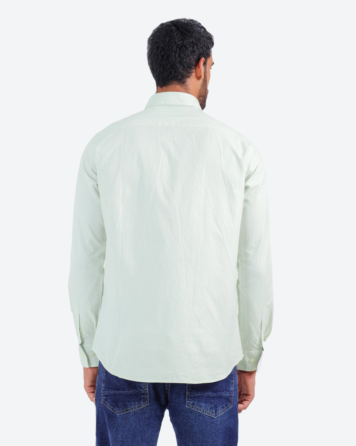 قميص مقلم اكسفور بكم *m-2xl*BeNeshty