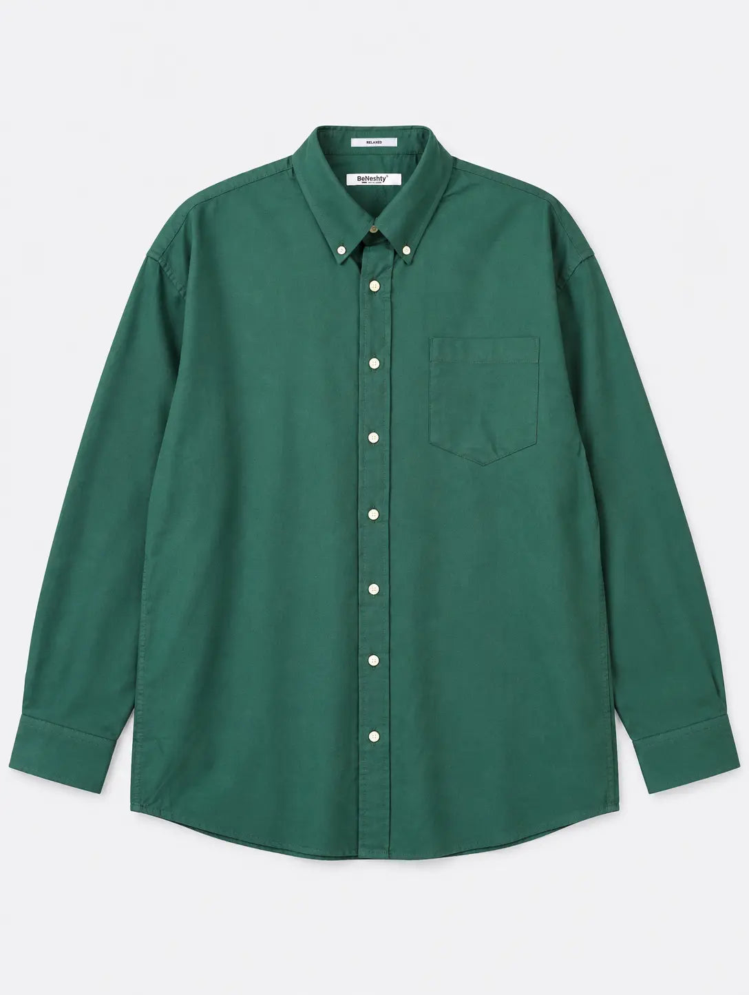 Men's Long-Sleeve Oxford Shirt