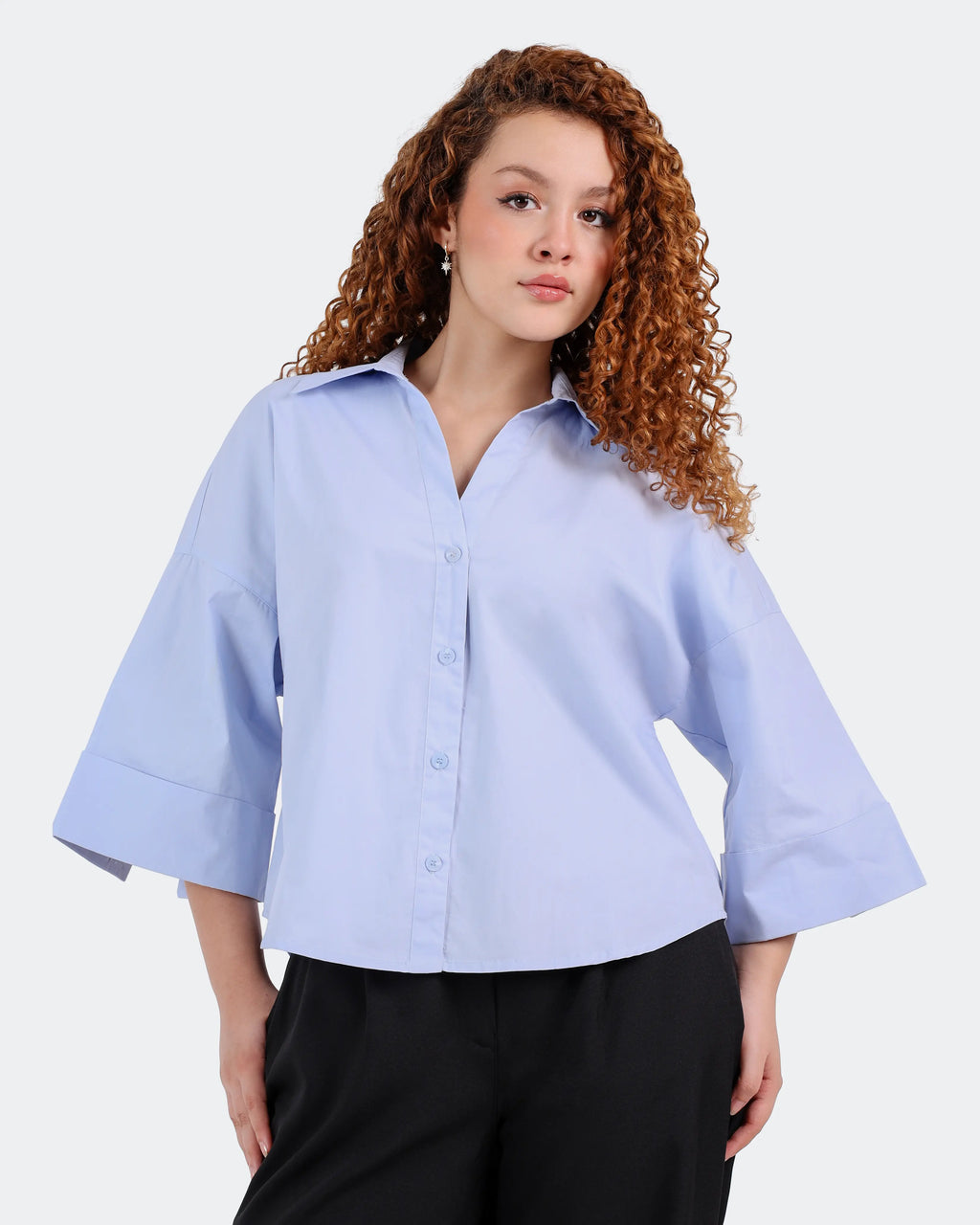 شميز بوبلين3/4 كم ضهر قصات BeNshty S-XL