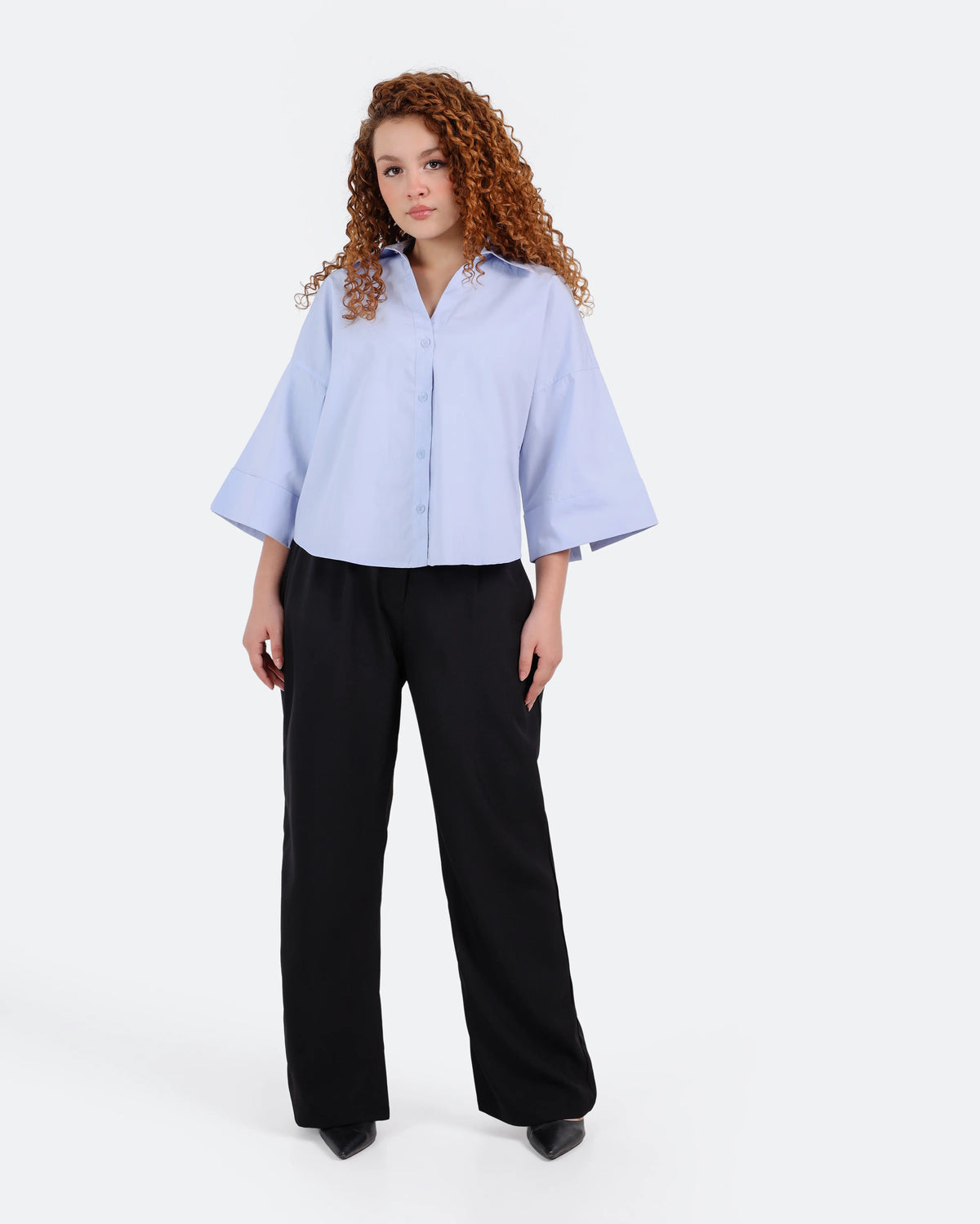 شميز بوبلين3/4 كم ضهر قصات BeNshty S-XL