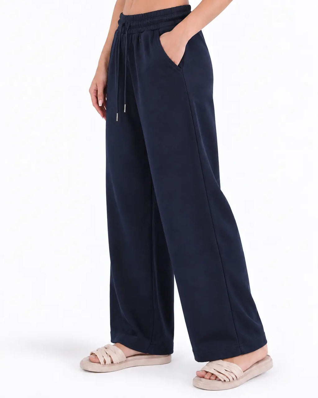 بنطلون وايد لبج انترلوك S-2XL*BeNeshty*