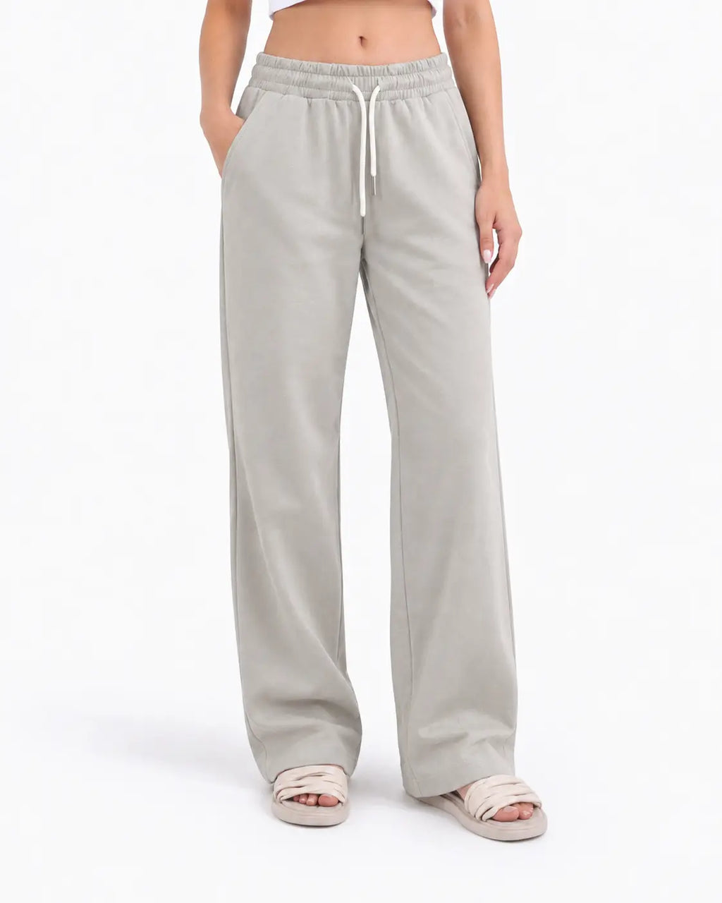 بنطلون وايد لبج انترلوك S-2XL*BeNeshty*