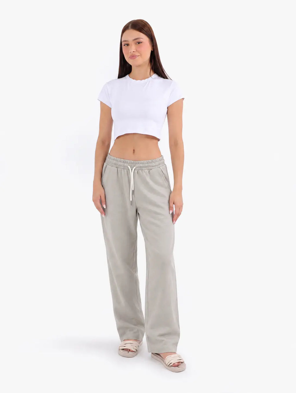 بنطلون وايد لبج انترلوك S-2XL*BeNeshty*