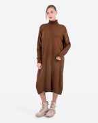 Women's Knit High-Neck Dress