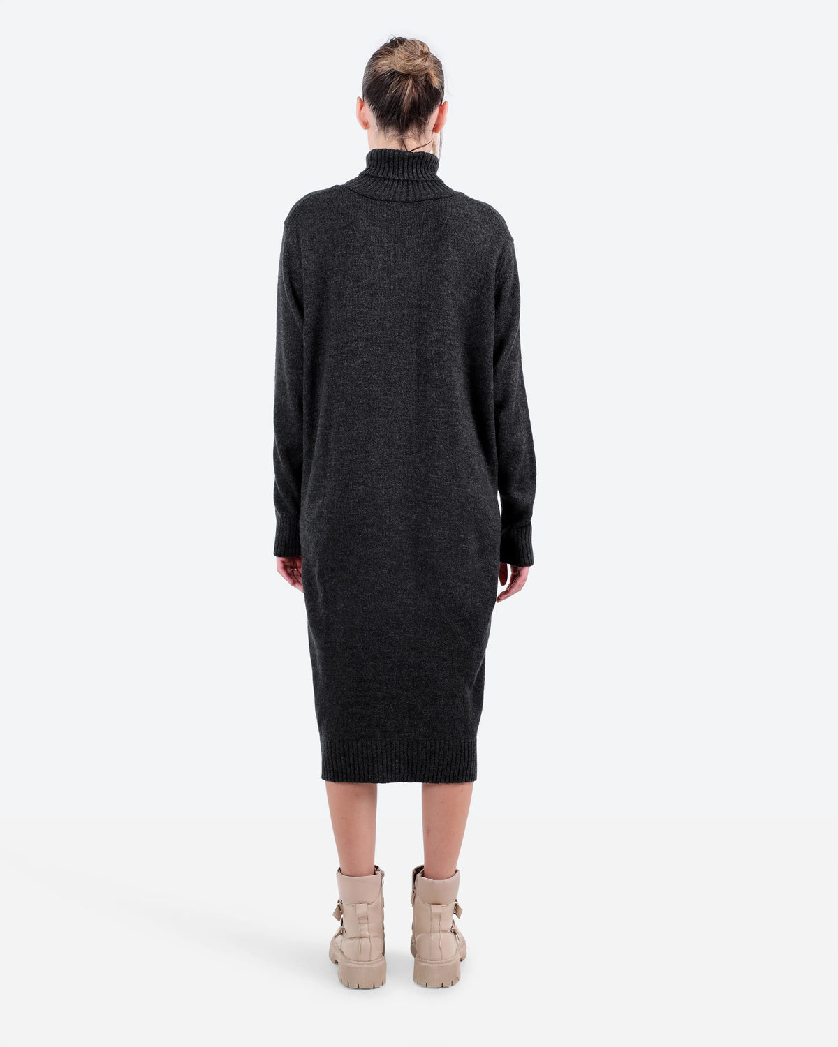 Women's Knit High-Neck Dress