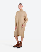 Women's Knit High-Neck Dress