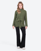 Women's Belted Knit Jacket