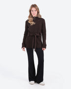 Women's Belted Knit Jacket