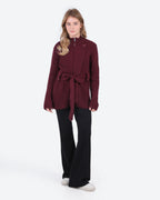 Women's Belted Knit Jacket