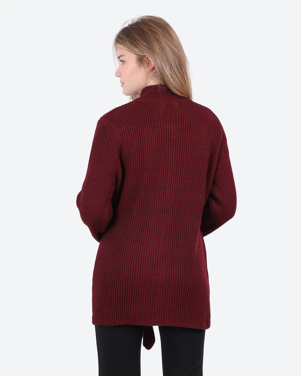 Women's Belted Knit Jacket
