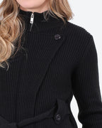 Women's Belted Knit Jacket