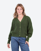 Women's Cropped Knit Cardigan