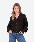 Women's Cropped Knit Cardigan