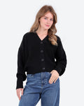 Women's Cropped Knit Cardigan
