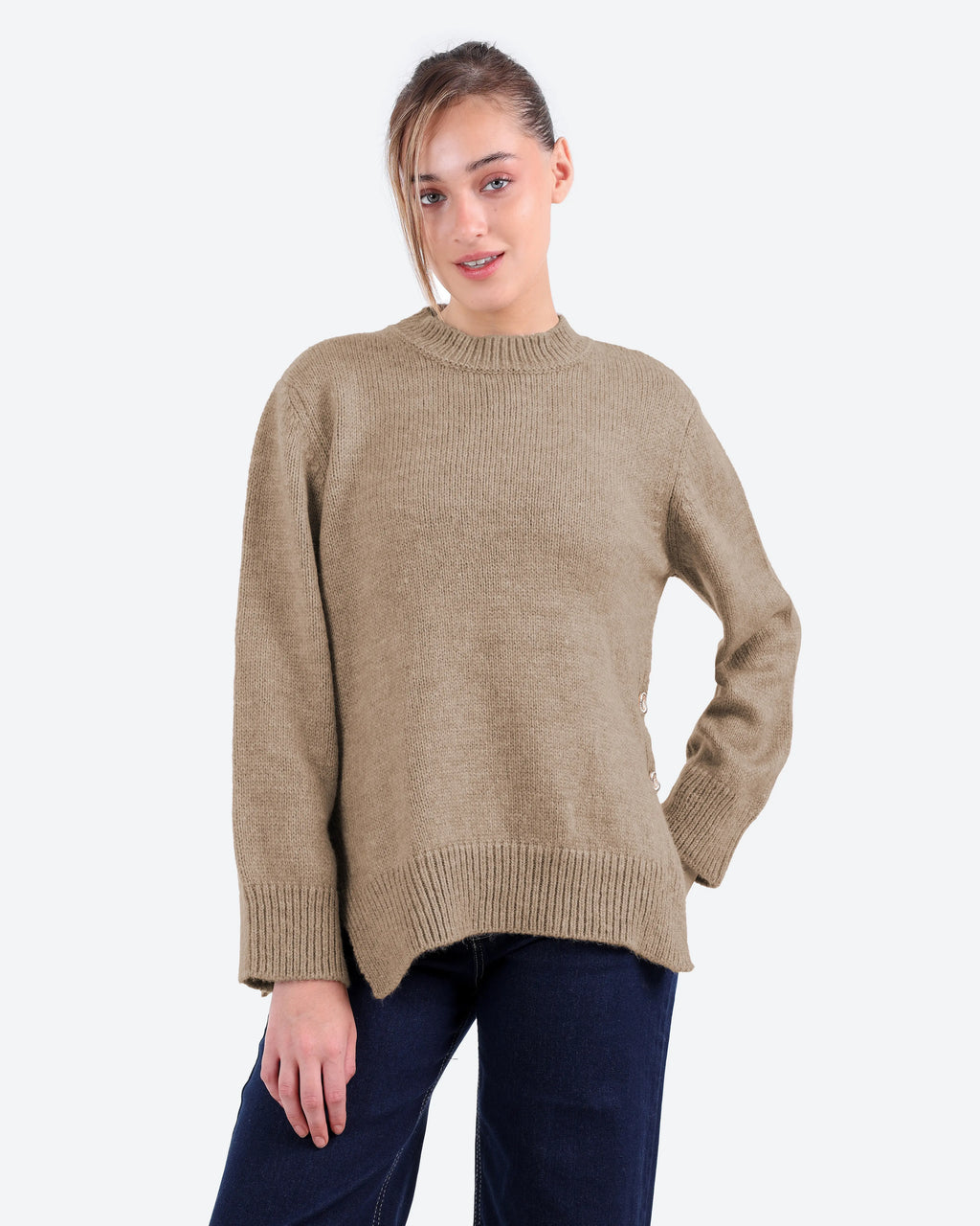Women's Button-Detail Jumper
