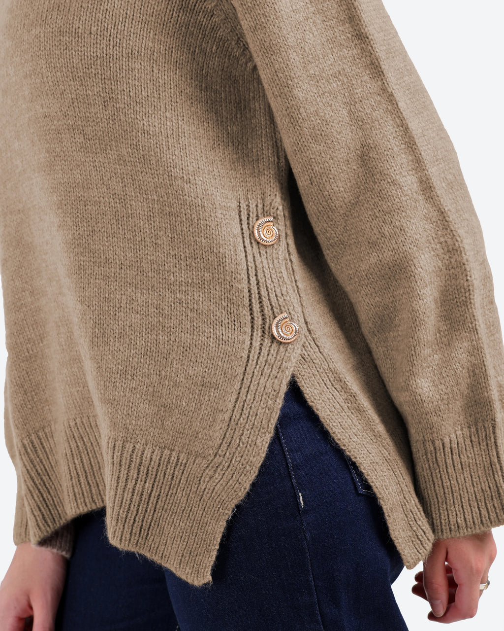 Women's Button-Detail Jumper