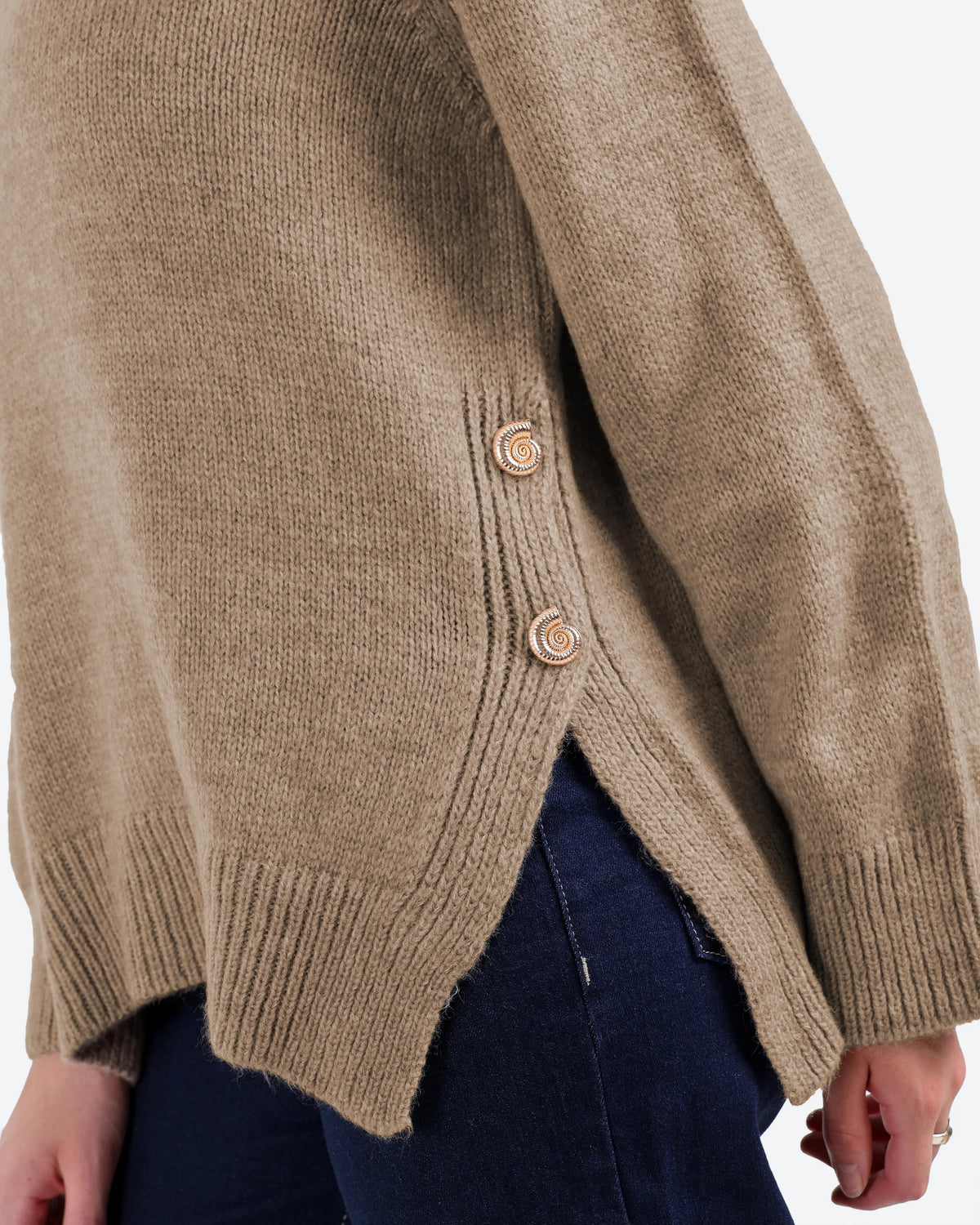 Women's Button-Detail Jumper