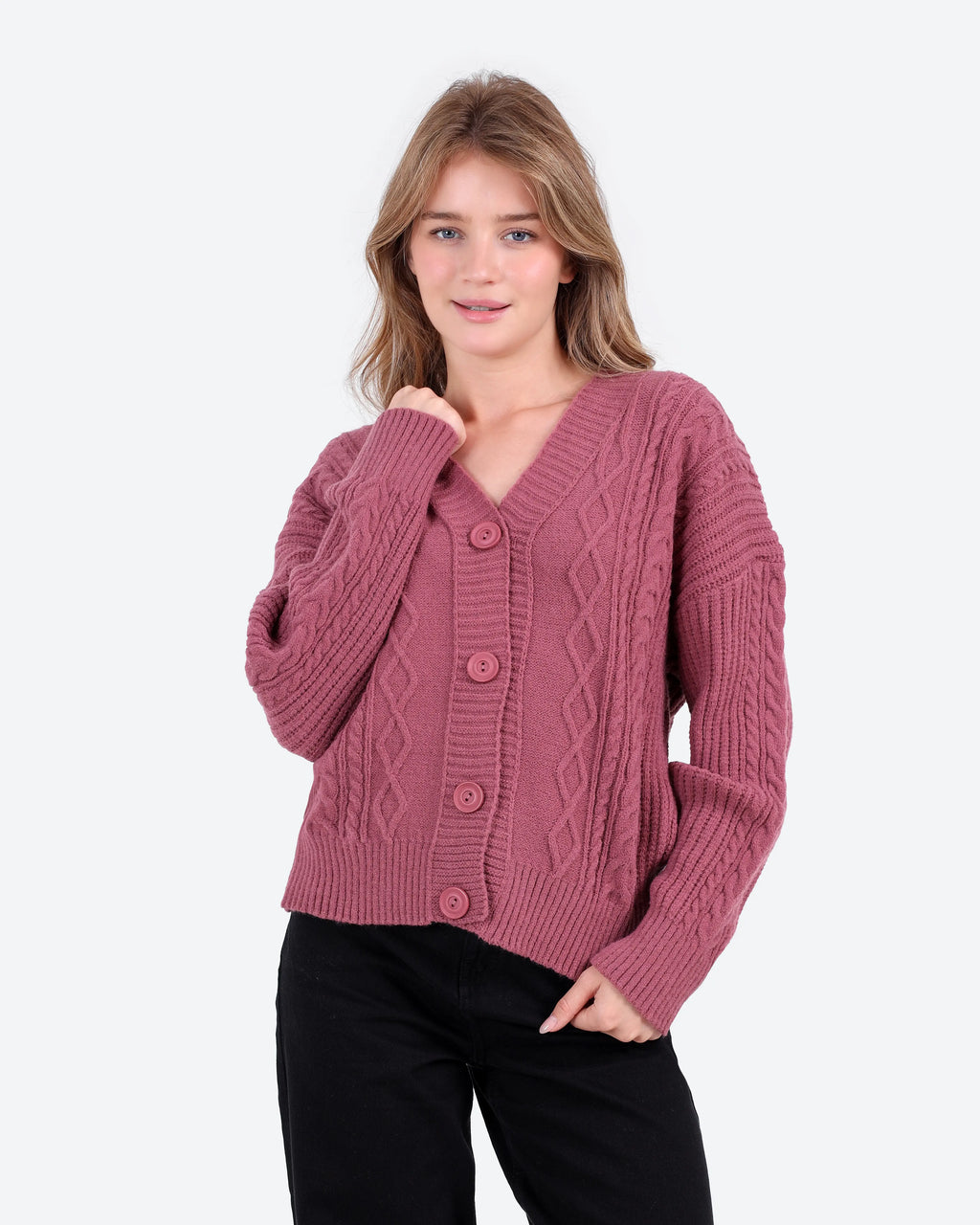 Women's Cable Knit Cardigan