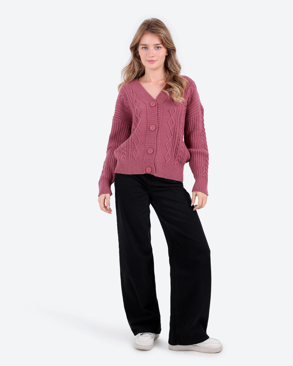 Women's Cable Knit Cardigan