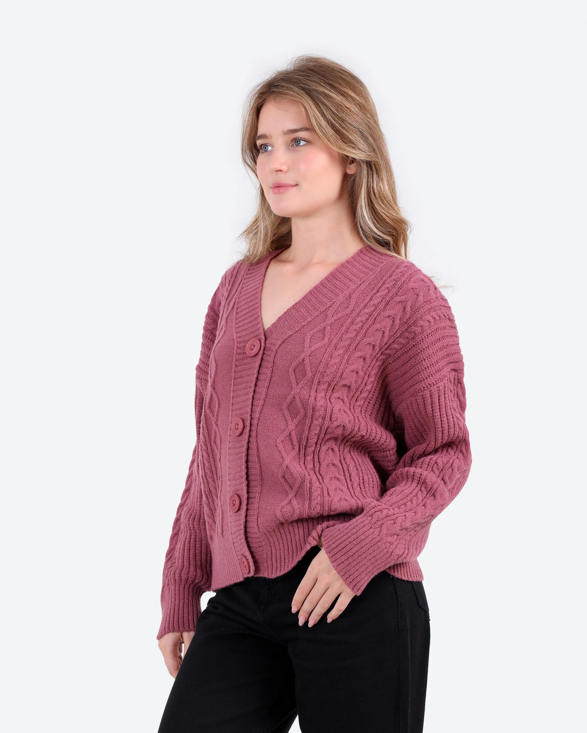 Women's Cable Knit Cardigan
