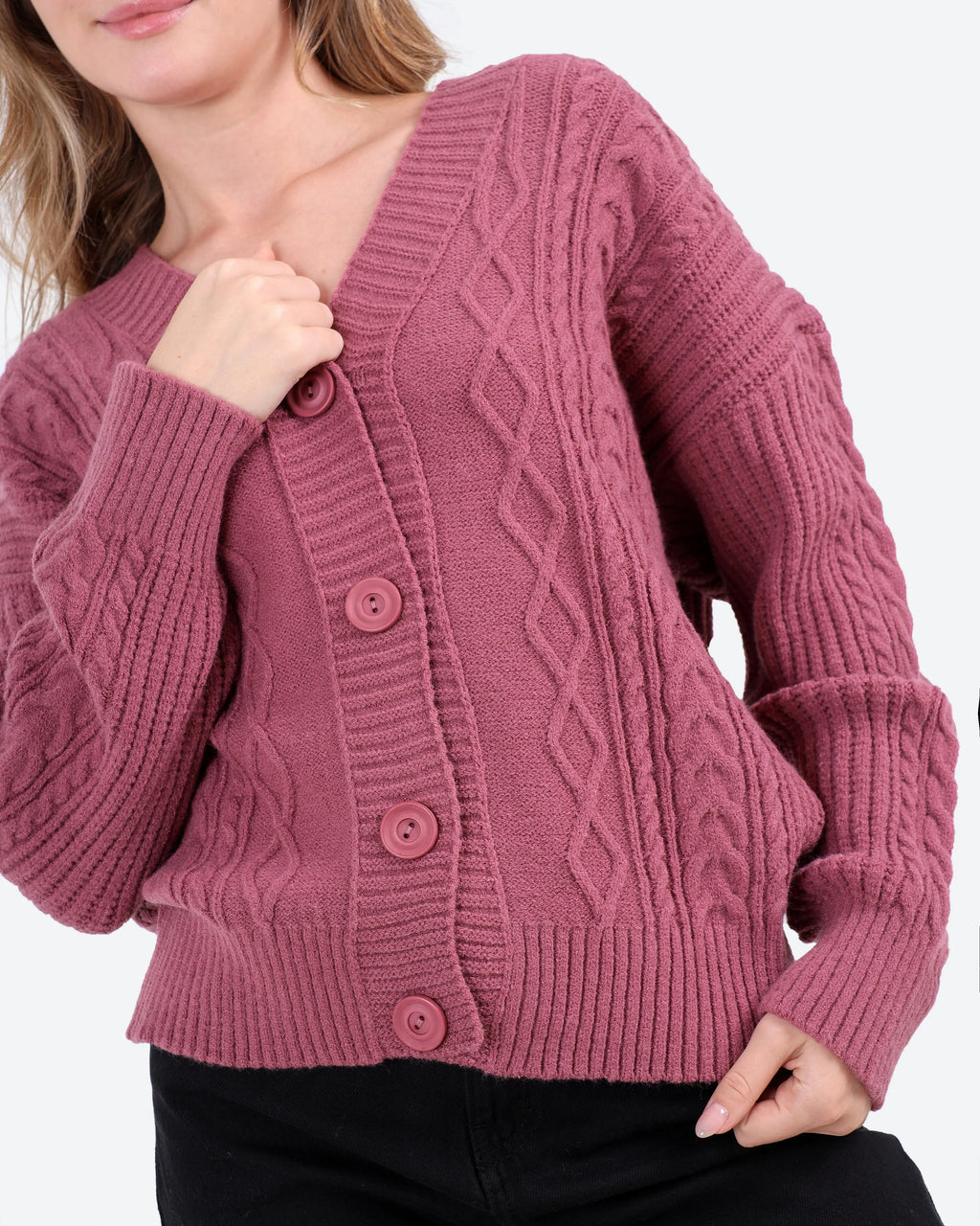 Women's Cable Knit Cardigan
