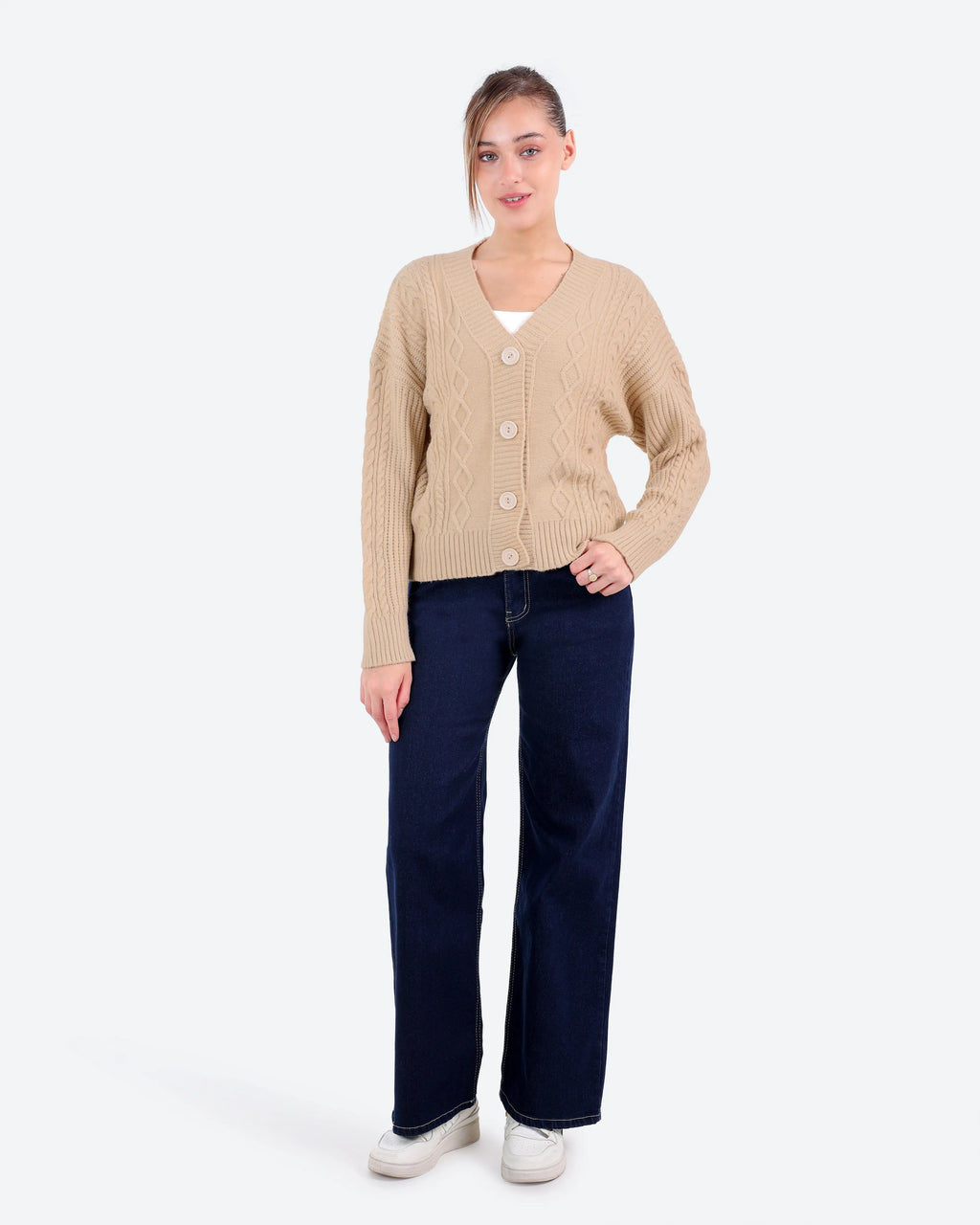 Women's Cable Knit Cardigan
