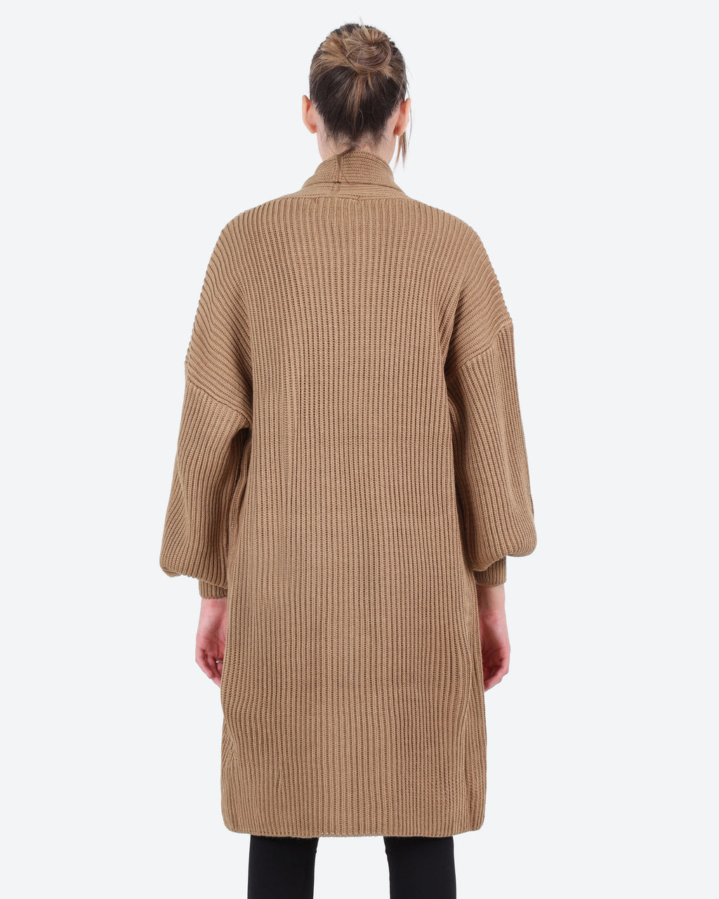 Women's Long Ribbed Cardigan