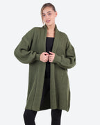 Women's Long Ribbed Cardigan