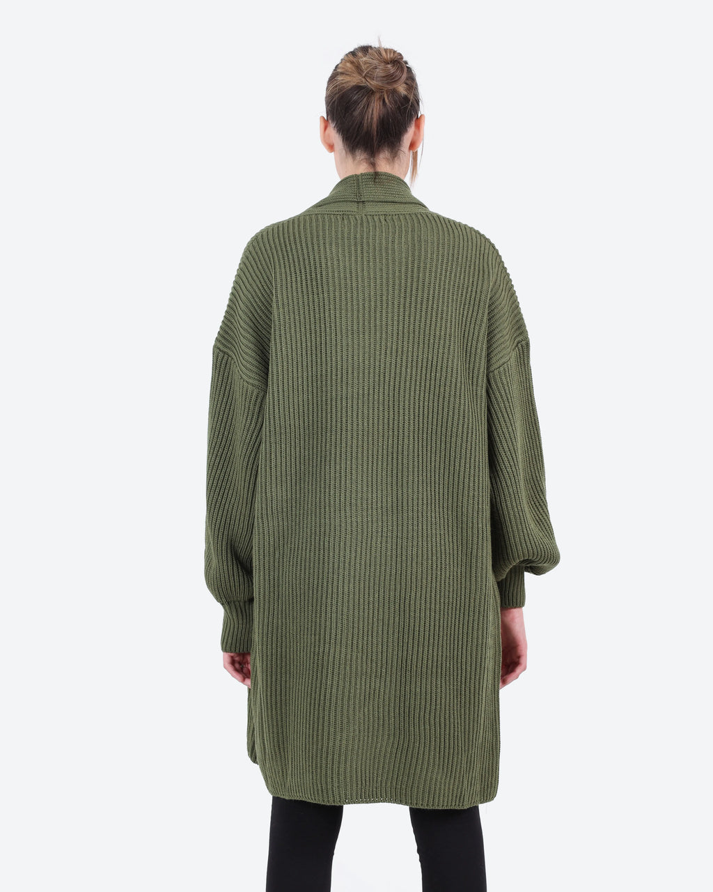 Women's Long Ribbed Cardigan
