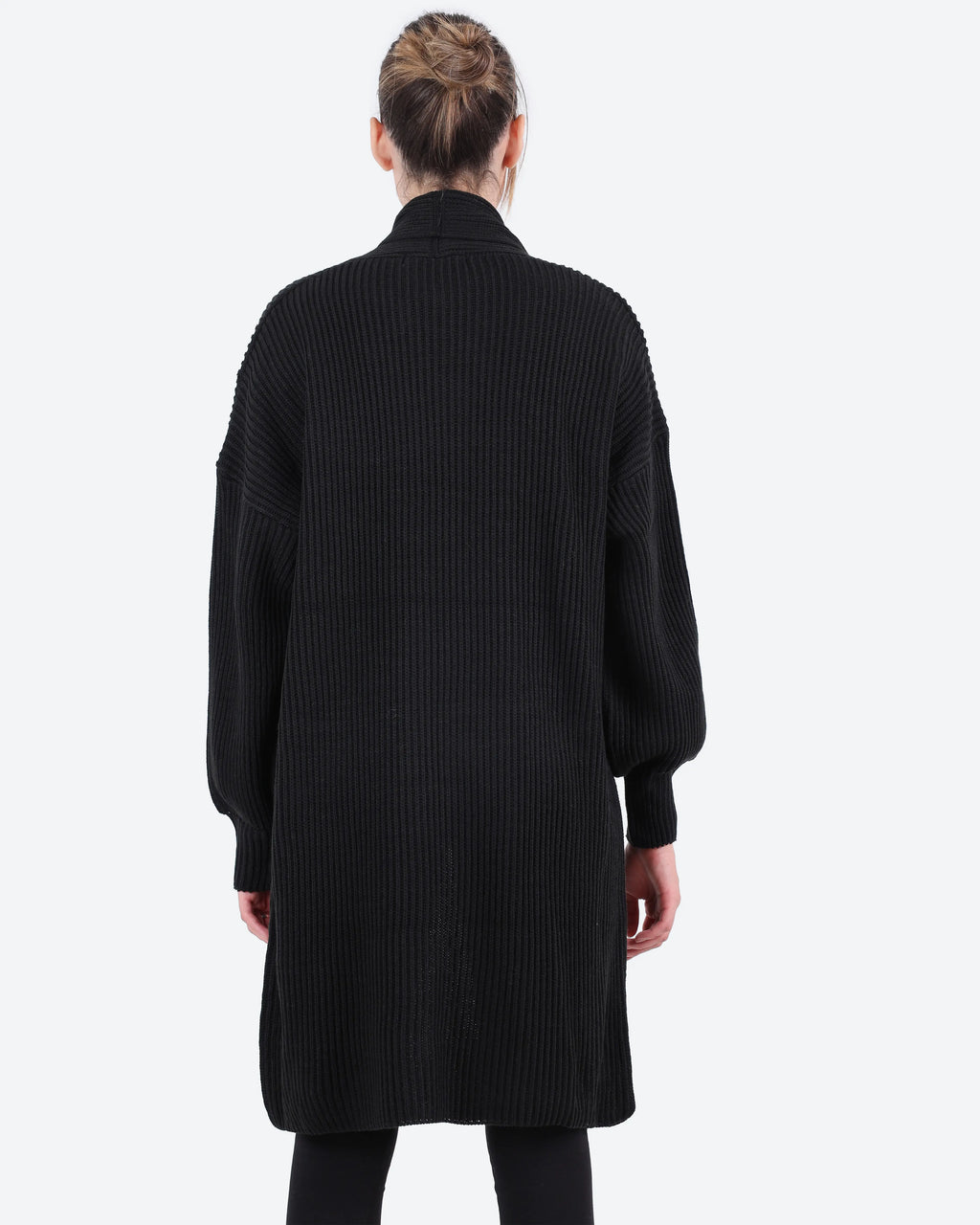Women's Long Ribbed Cardigan
