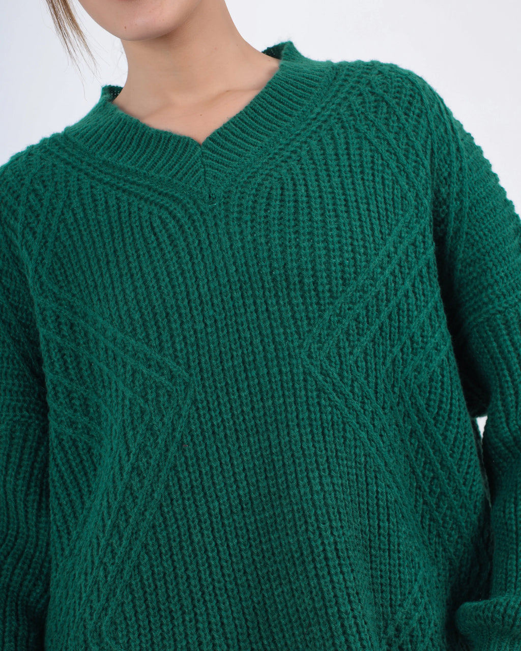 Women's Oversized Textured Knit Sweater