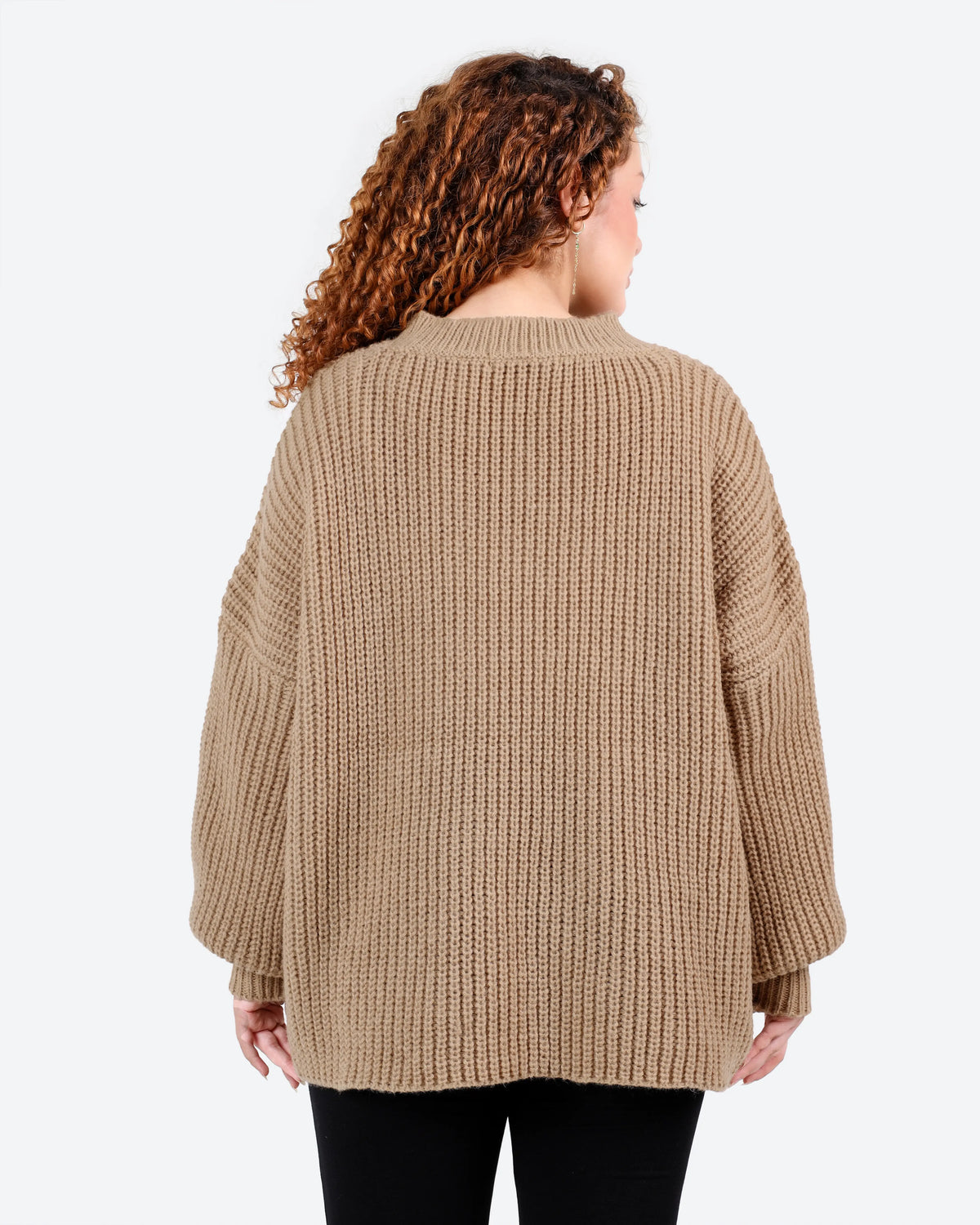 Women's Oversized Textured Knit Sweater