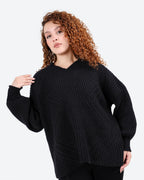 Women's Oversized Textured Knit Sweater