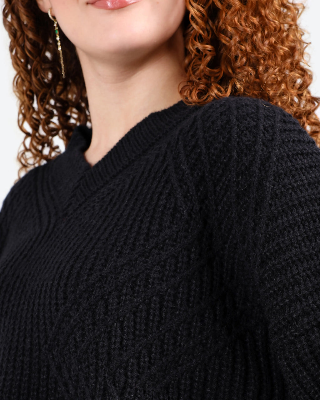 Women's Oversized Textured Knit Sweater