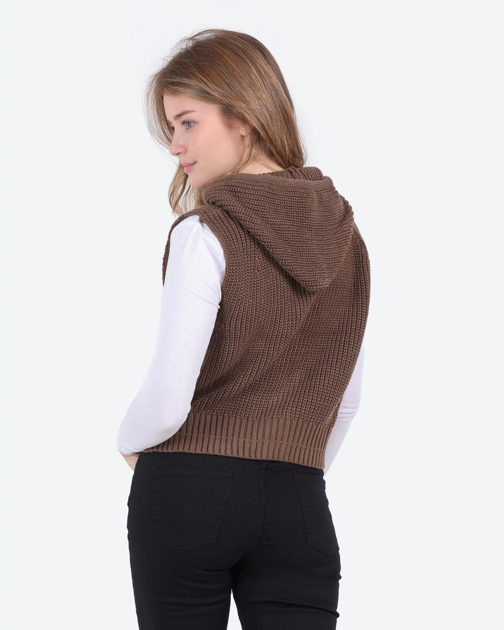 Women's Knit Zip Vest