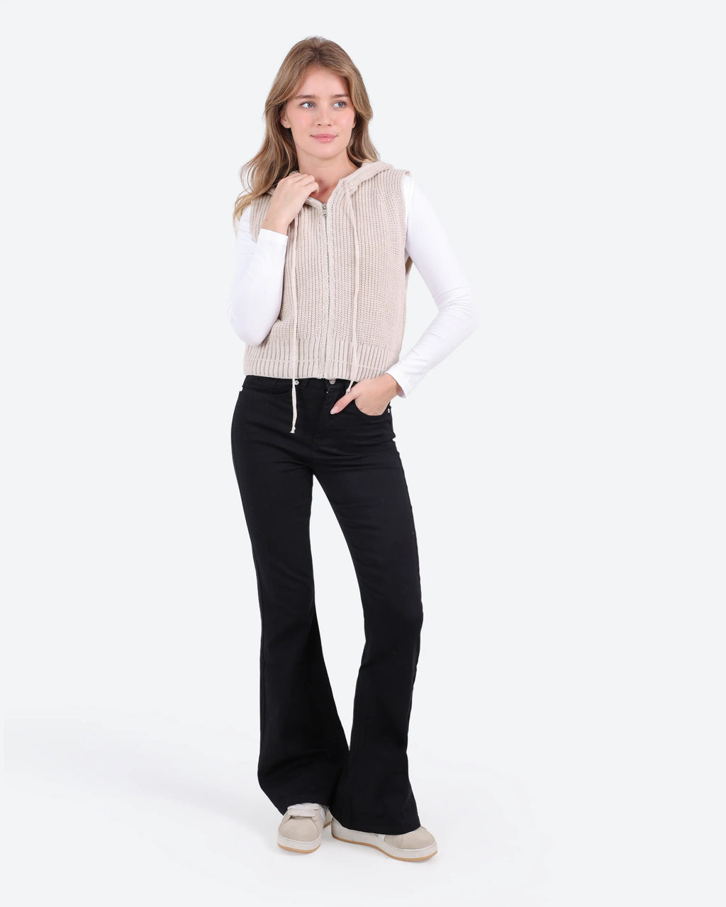Women's Knit Zip Vest