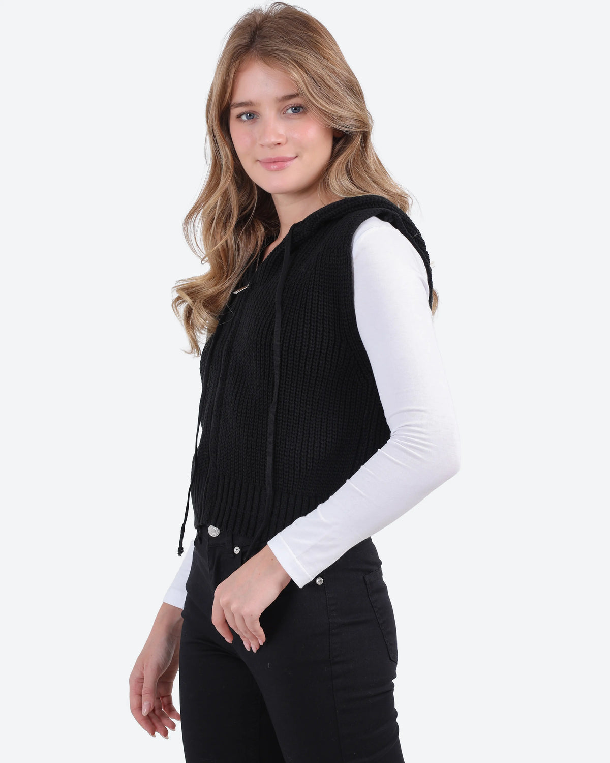 Women's Knit Zip Vest