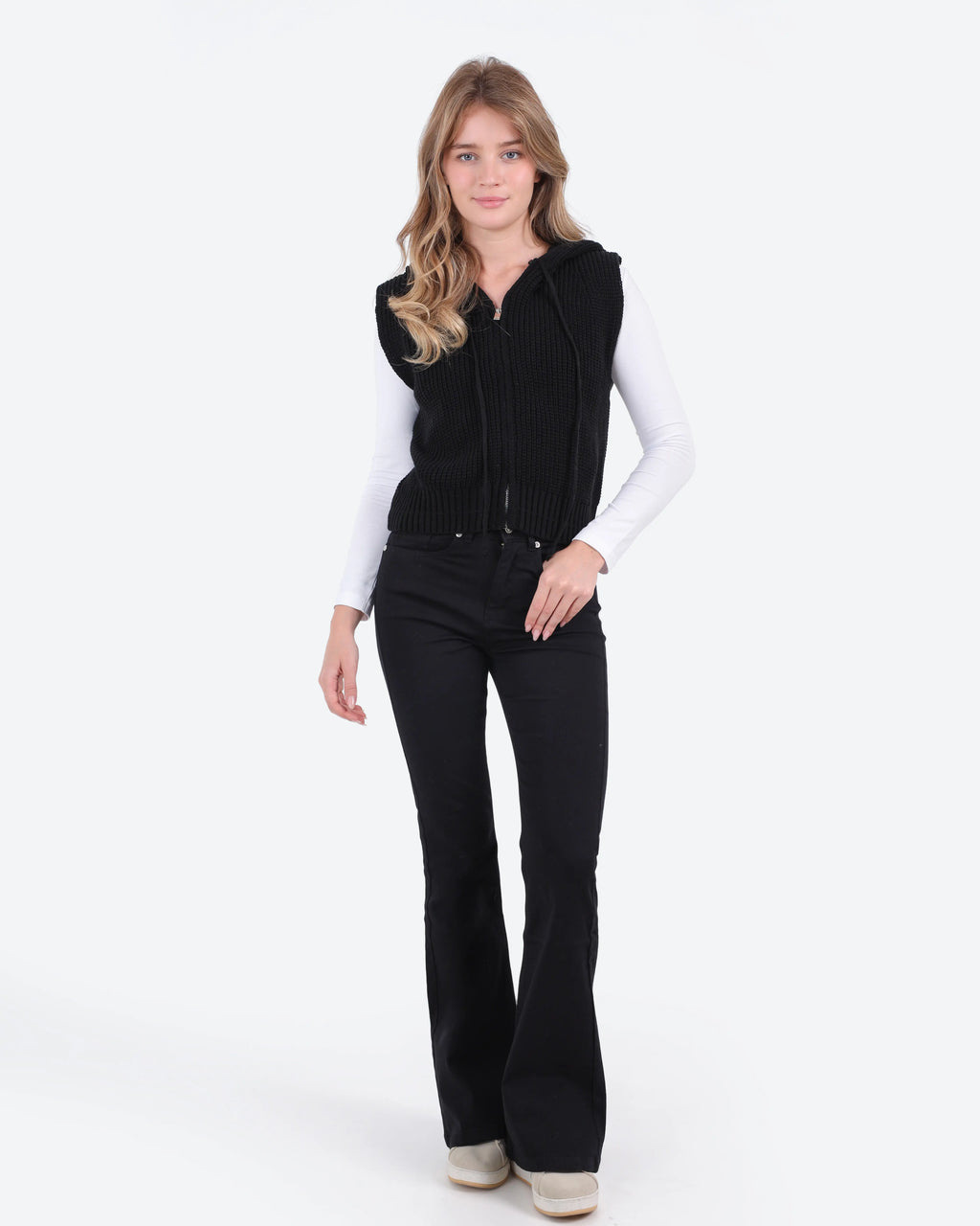 Women's Knit Zip Vest