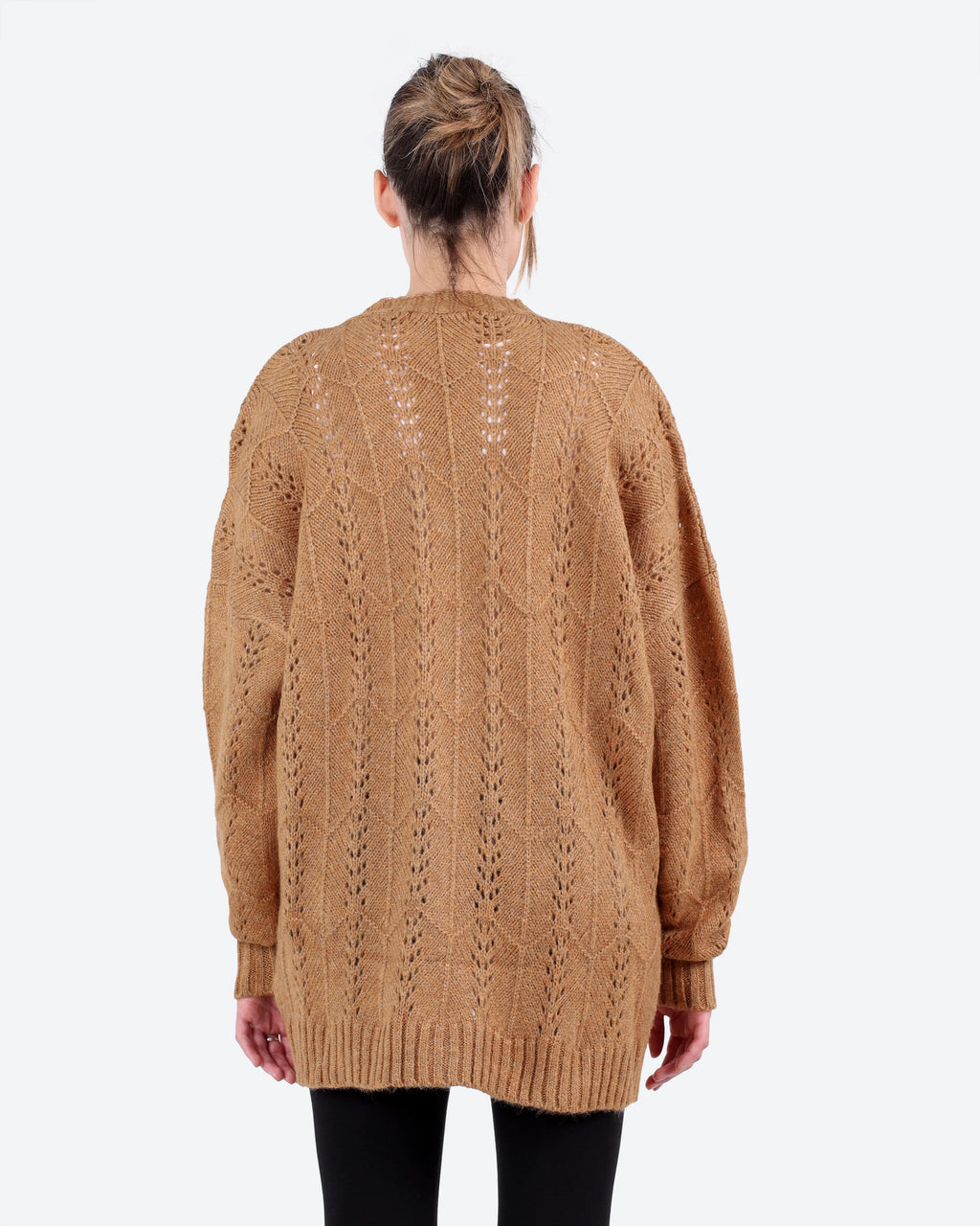 Women's Pointelle Knit Cardigan
