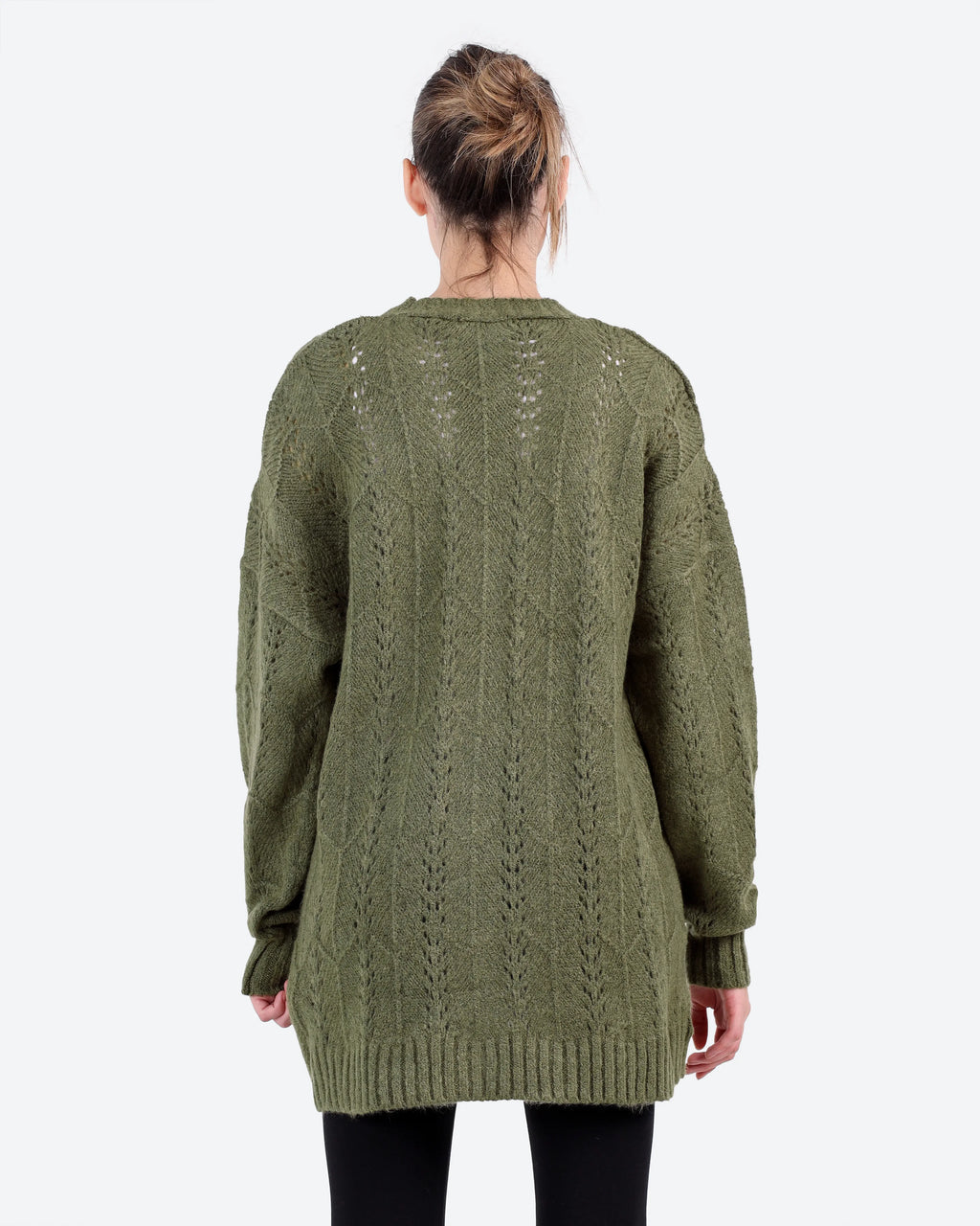 Women's Pointelle Knit Cardigan