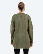 Women's Pointelle Knit Cardigan