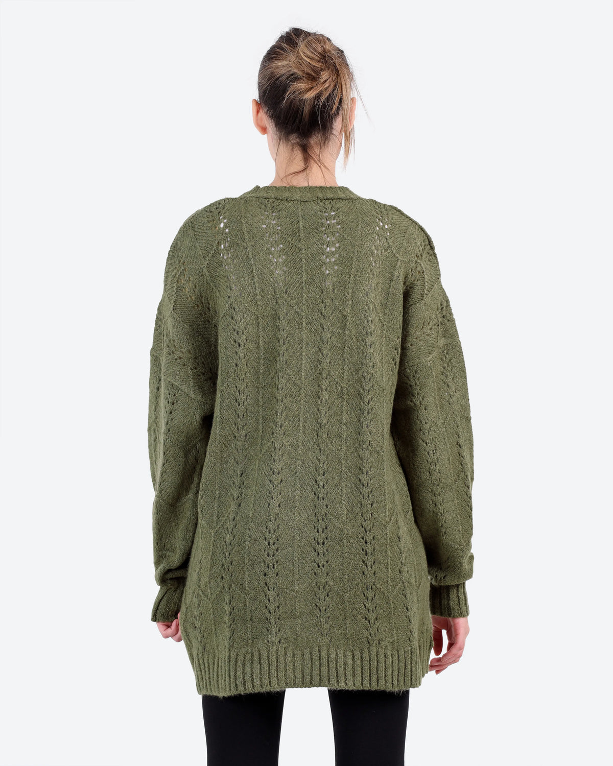 Women's Pointelle Knit Cardigan