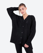 Women's Pointelle Knit Cardigan