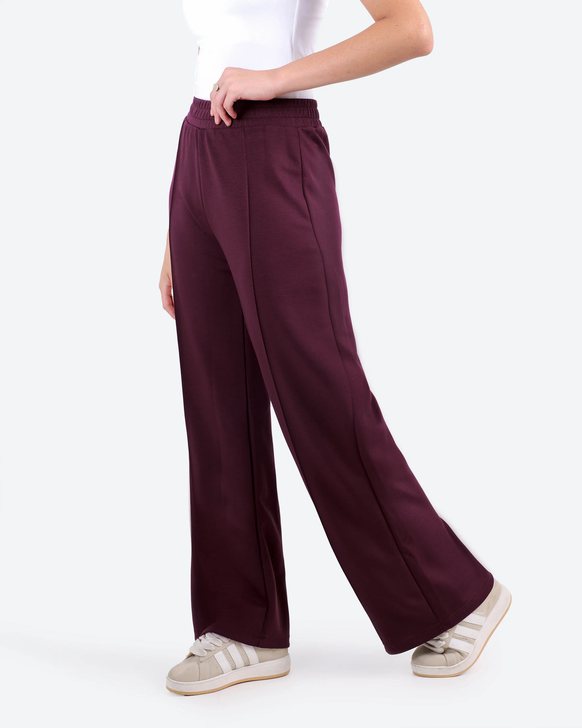 Women's Pleated Wide-Leg Pants