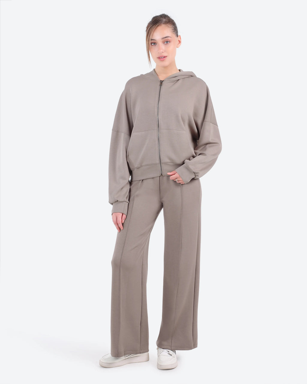 Women's Pleated Wide-Leg Pants
