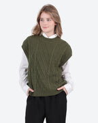 Women's Cable Knit Vest