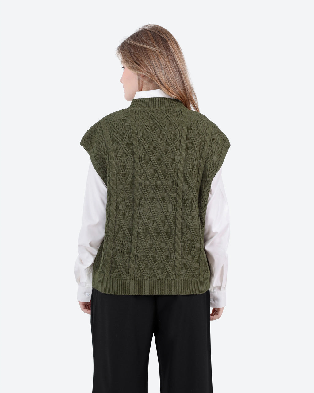 Women's Cable Knit Vest